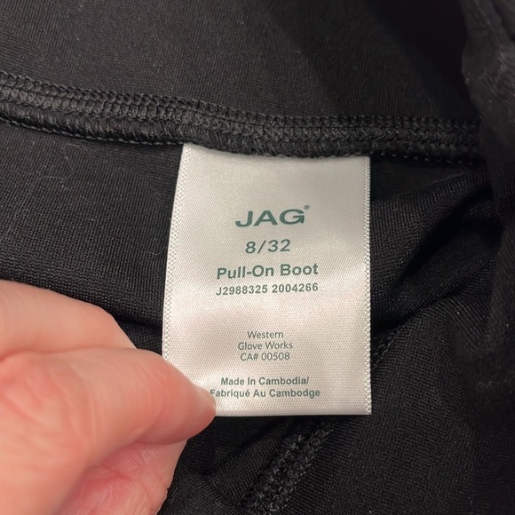 JAG Mid Rise Pull-On Boot Cut Pants Black Size 10 - Picture 10 of 12